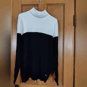 Calvin Klein Colorblock Turtleneck Sweater